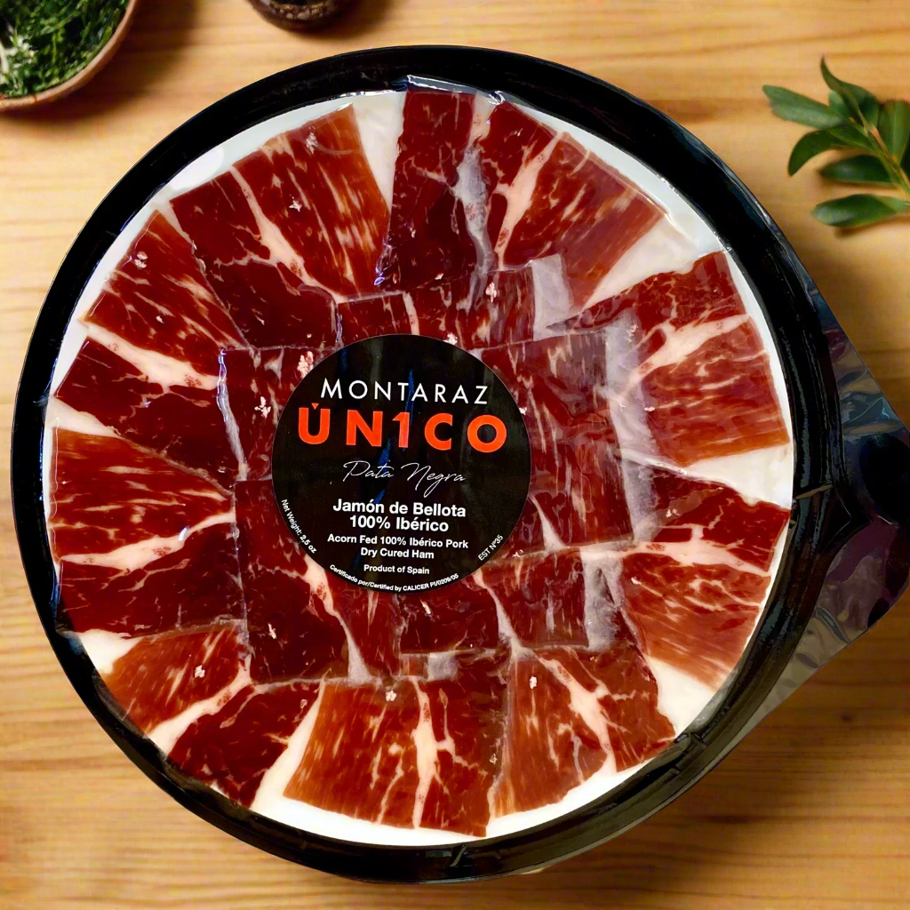 Montaraz Pata Negra – 100% Ibérico Jamón de Bellota (2.5 oz. Pre-Sliced)