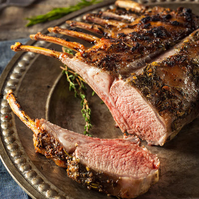 Colorado Frenched Rack of Lamb — Cap Off - 1 Rack - (1.5-1.9 lbs.)