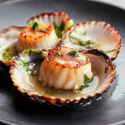 Coquille St. Jacques – Classic French Scallop Gratin (Pre-Cooked)