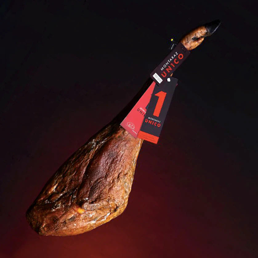 Montaraz - 100% Iberico bone in Jamon, acorn feed ,Bellota, Pata Negra - (16-18lbs.)